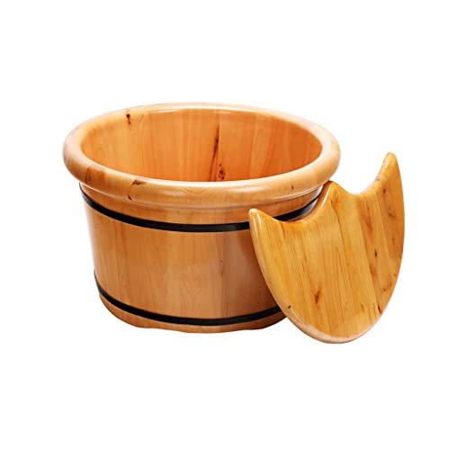 Baño de pies de madera con cubierta 42 x 26 cm