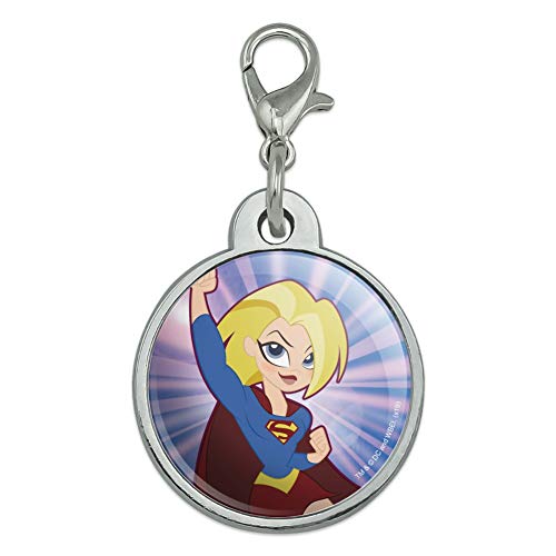 GRAPHICS & MORE DC Super Hero Girls Supergirl Chrome Plated Metal Pet Dog Cat ID Tag