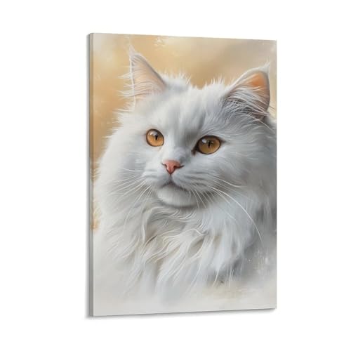 Impression sur toile portrait de chat de décoration intérieure pour images murales 30x45cm