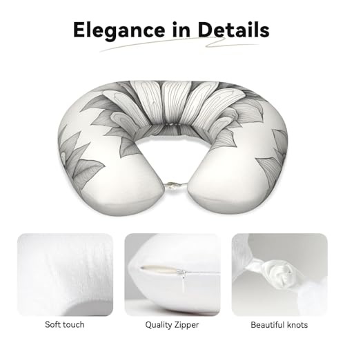 Almohada de espuma viscoelástica para viaje U miniatura 4
