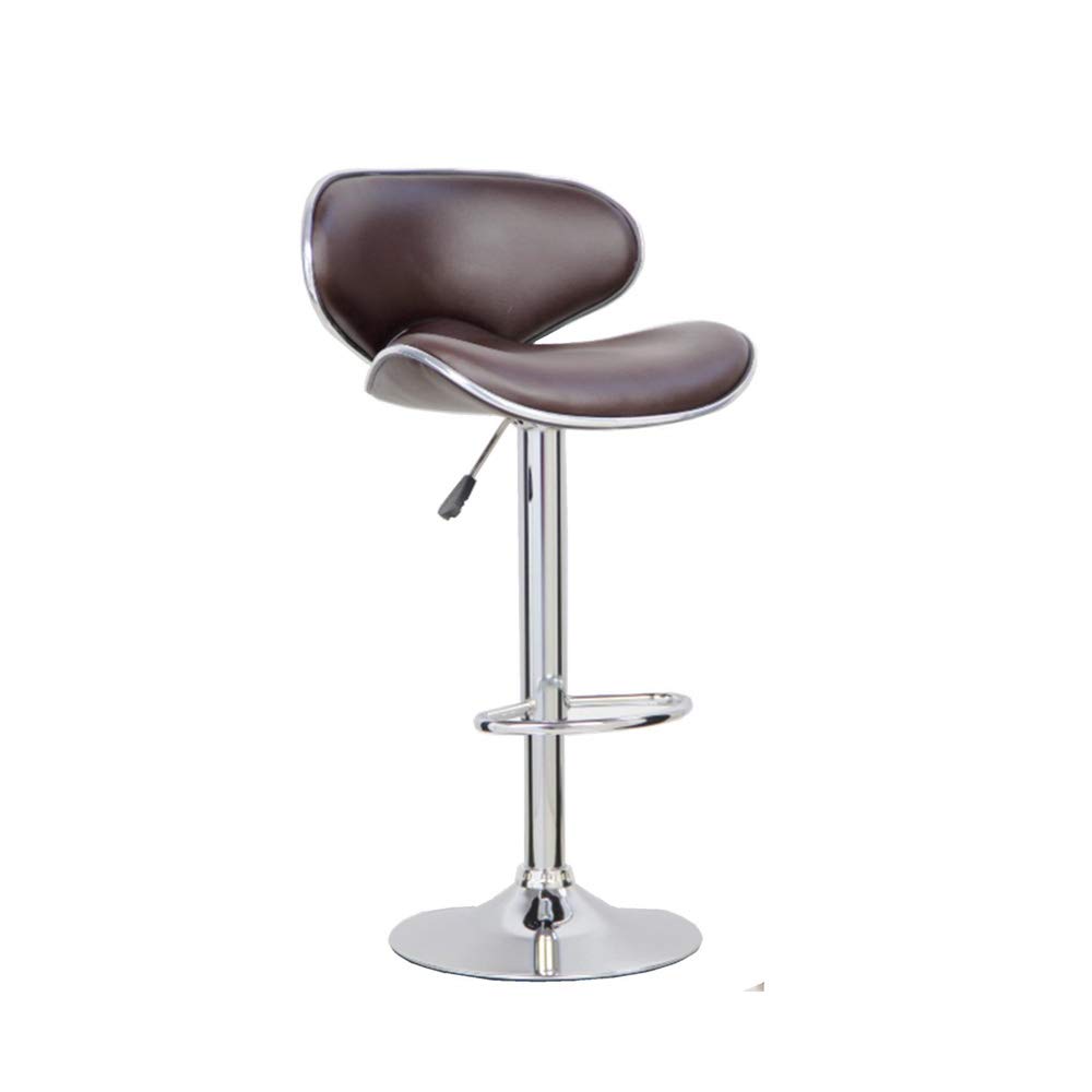 Danube Home Mira Bar Stool, Brown - 47.5 x 51 x 90/111 cm