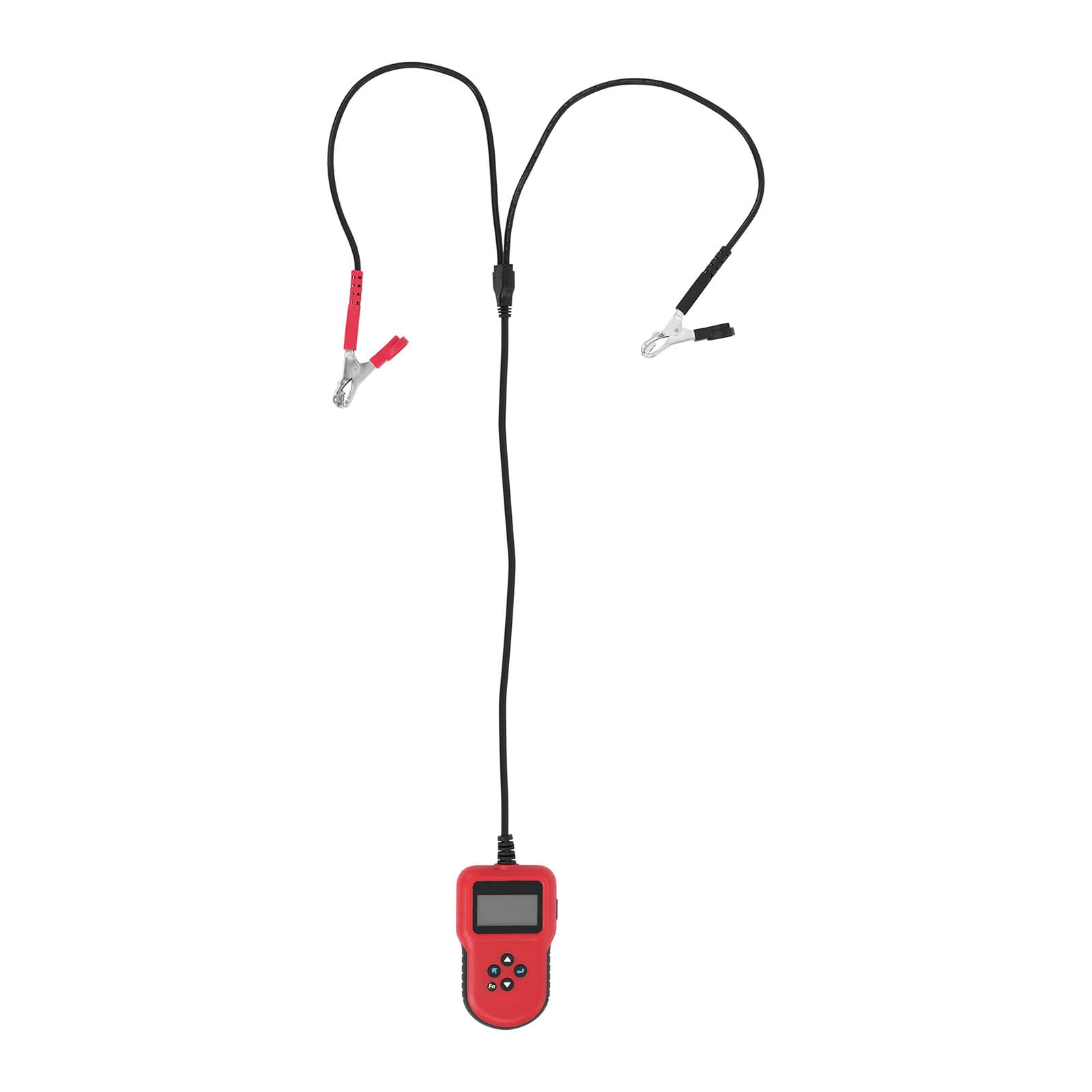 MSW Tester digitale per batteria auto 12 V/24 V LCD 5 s tempo di prova 2 pulsanti di avvio rapido, protezione multilingue contro cortocircuito e inversione di polarità moto tester batteria auto