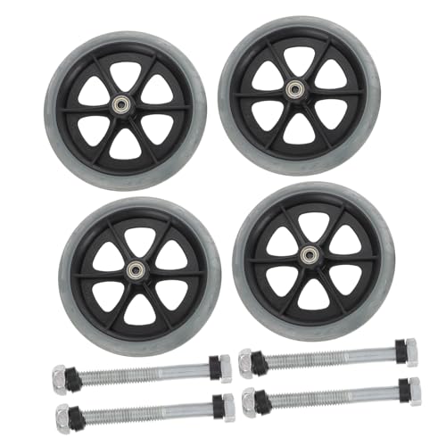 Ipetboom Universal Wheel for Wheelchair Heavy Duty Front Wheel Replacement 4pcs Set