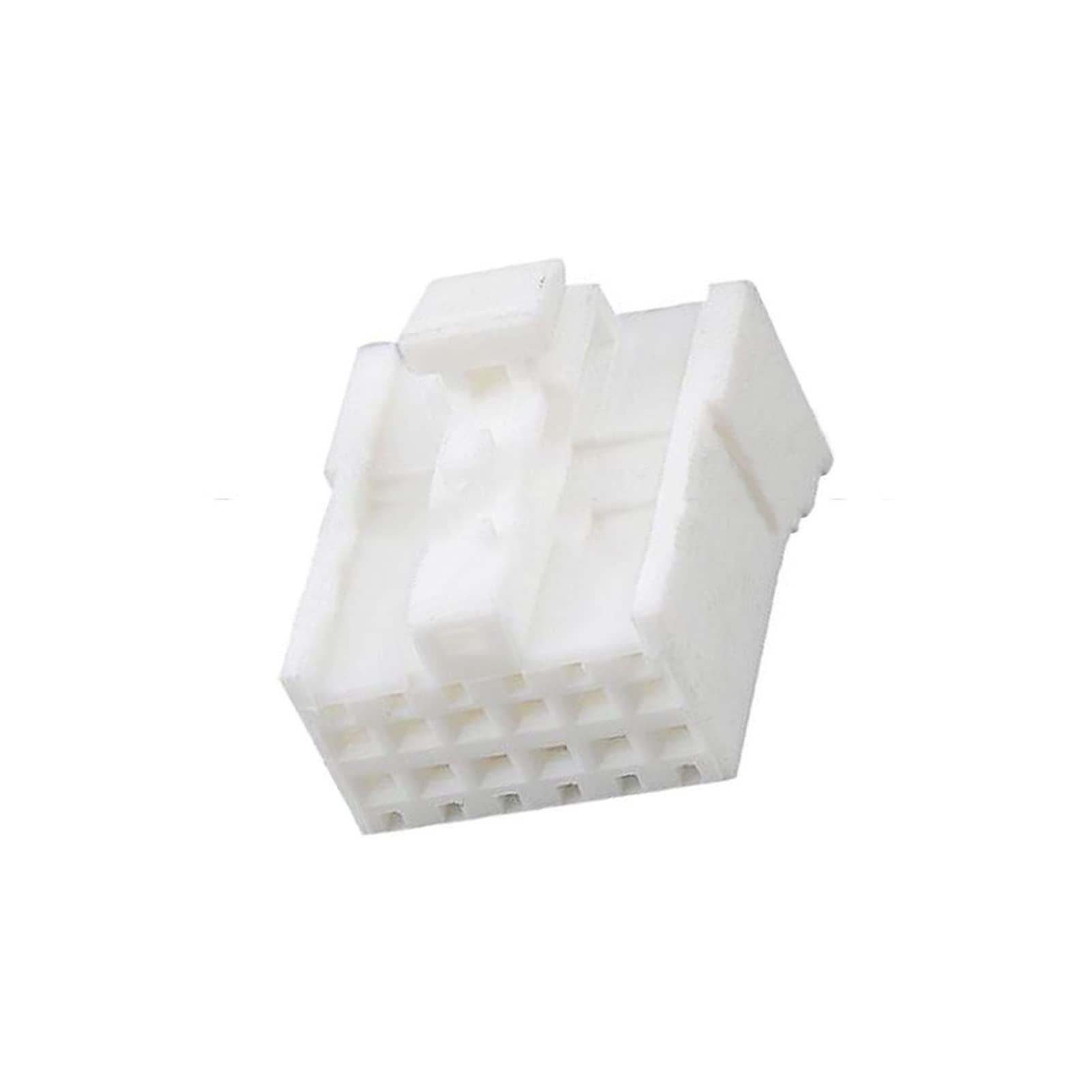Conector de automóvil blanco cubierto de 12 pines con terminal DJ7123-1.2-21 12p Conector de coche (Size : 10 PCS)