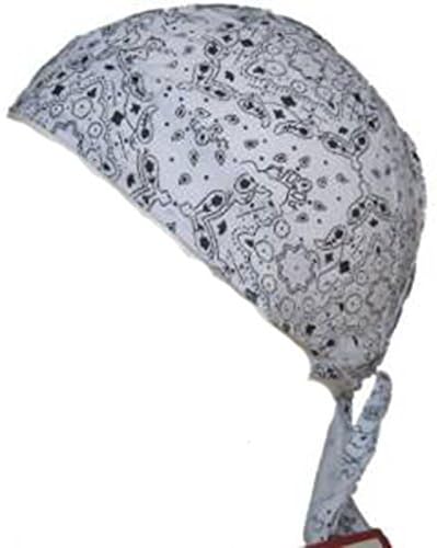 Fitted White Paisley