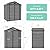 UDPATIO Outdoor Resin Storage Shed 6x4 FT, Plastic Garden Shed for Bike, Garbage Can, Tool, Outside Sheds with Lockable Door for Backyard, Patio, Lawn, Dark Grey