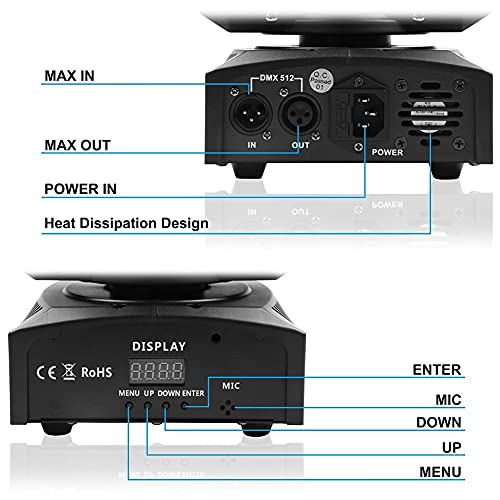 Moving Head Lights Led Stage Lights Spot 4 Color Rgbw Gobos With Magical Circle 60W Dmx For Dj Disco Party Lights By U`king #TOP4