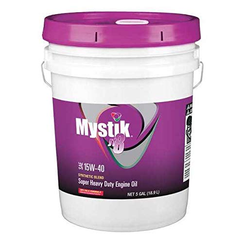 Diesel Engine Oil, 15W-40, Synthetic Blend, 5 Gal, Pail