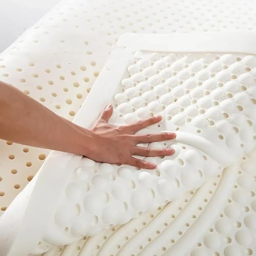 Surmatelas latex naturel 100x200 ergonomique contre les maux de dos