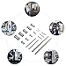 Lemoeyes 18Pcs Keyway Broach Sets, HSS Industrial Cutting Tools for Lathe, Includes 9pcs Bushings, 4 Broaches and 5pcs Shims Metalworking Tool