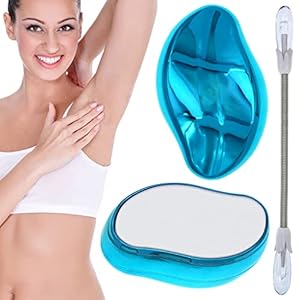 Crystal Haarentferner, Haarentferner, Nano Haarentferner Stein, Crystal Hair Remover, Haarentfernung ohne Rasieren (Blau B)