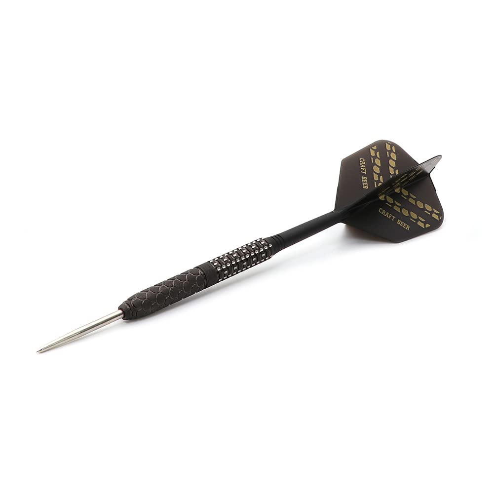 CUESOUL Jeu de fléchettes en tungstène à Pointe en Acier avec Finition à la Peinture à l'huile et ailettes Rost