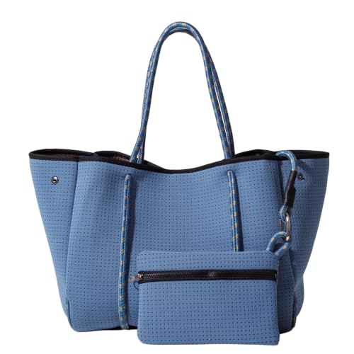 POPUPS Tote Bag, Everyday Neoprene Bags for Women with Zipper Pouch