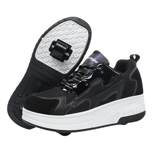 Leichtrit Zapatillas con Ruedas,Zapatos con Ruedas Unisex niños,Zapatillas Ruedas niño,2 en 1 Multiusos,2 en 1Multiusos,para Pascua Cumpleaños,Navidad,para Regalos creativos de Vacaciones