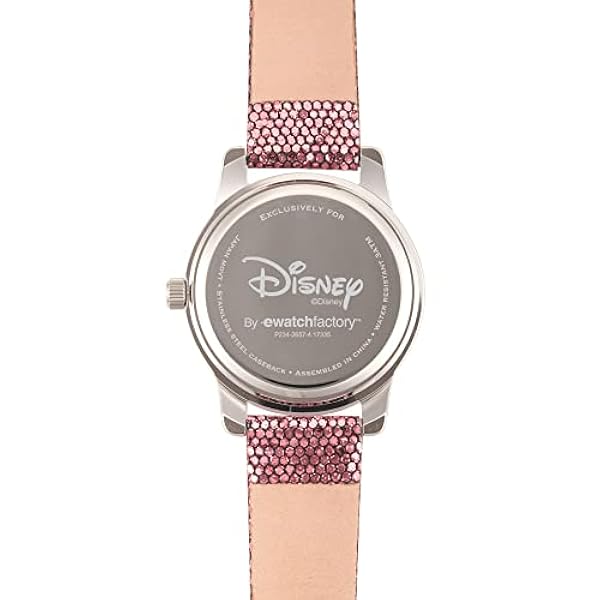 Disney Unisex-vuxna analog kvartsur med konstläder rem WDS000345