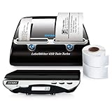 DYMO Label Printer & Digital Scale | LabelWriter Twin Turbo Direct Thermal Label Printer,...