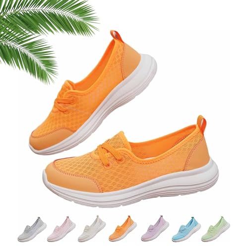 Enjerr Orthopedic Shoes Womens, Lightweight Knitted Shoes, Slip On Sneakers Comfortable Breathable Comfort