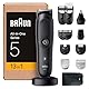 Braun All-in-One Series 5 Groomingset 13-in-1, Nasenhaartrimmer, ultrascharfe Klinge, Rasierer Herren Elektrisch, Body Rasierer, Barttrimmer und Haarschneider, Körpertrimmer, AIO5565, Schwarz