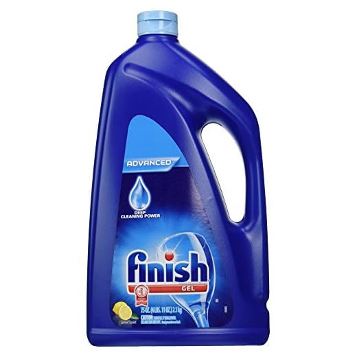 Finish Gel Automatic Dishwasher Detergent, Lemon Scent 75 oz