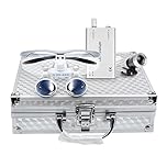 BoNew Dental 3.5X-420mm Surgical Binocular Loupes Magnifier Kit With LED Head Light Silver Aluminum Box Color