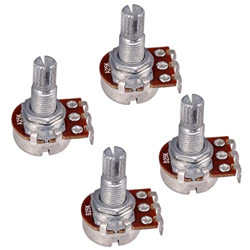 Guitare 25K for potentiomètre à arbre divisé basse, for Volume ou tonalité for guitare électrique avec potentiomètre… - Les Beatles, Paul McCartney, John Lennon, RIngo Starr, George Harrison Guitare 25K for potentiomètre à arbre divisé basse, for Volume ou tonalité for guitare électrique avec potentiomètre… – Image 5