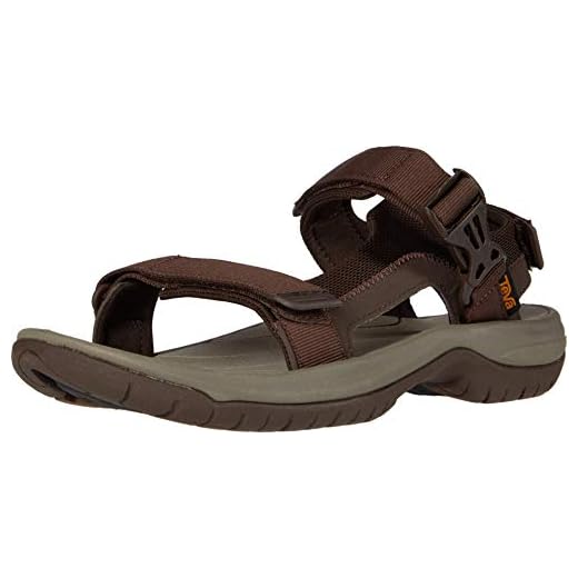 Teva Mäns Tanway öppen tå sandaler, Brun choklad brun cobr - 40 EU