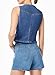 Sidefeel Women's Western Outfit Jean Vest Top Crop Waistcoat Vest Summer Womens Fashion Denim Tops Blue XX-Large