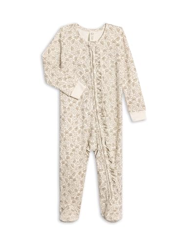 Image of Colored Organics Baby Zip-Up Footed Sleeper with 2-Way Zipper - Organic Cotton Pajamas
