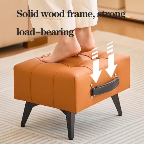 Tabouret en simili cuir compact pour résoudre le manque de siège - 5