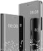 Produktbild LEYAN Smart View Clear Hülle für Samsung Galaxy S20 FE(Fan Edition) 5G, Spiegeln Folio Cover Schutzhülle Flip Mirror Case, PU/PC Lederhülle Handyhülle mit Flip Klappbarer Ständer - Schwarz