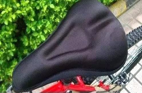 Capa Gel Banco Selim Almofada Para Bicicleta Bike Preto