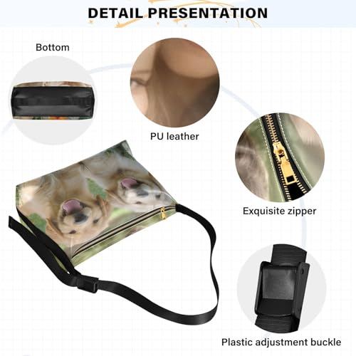 Personalized Leather Shoulder Bag Unisex Custom Photo Text Crossbody Handbag Christmas Anniversary for Gift4