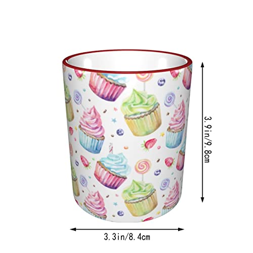 ZHONGHAO Tazas, Postre Cerámica Tazas De Café, Taza Divertida-11 Oz-330 Ml - Imagen 4