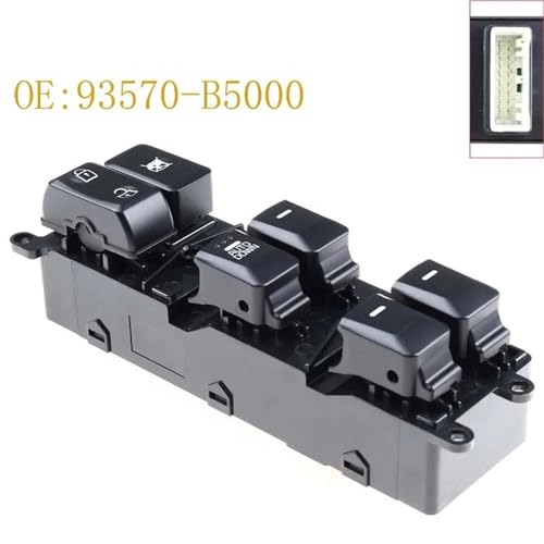 Interruptor control ventana principal tipo botonera elevalunas Kia Forte 93570-B5000 6