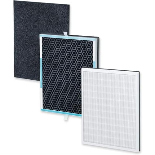 Beurer LR 500 Filter Nachkaufset, dreischichtiges Filtersystem, HEPA-Filter H13, Aktivkohlefilter, Vorfilter, für den Beurer Luftreiniger LR 500