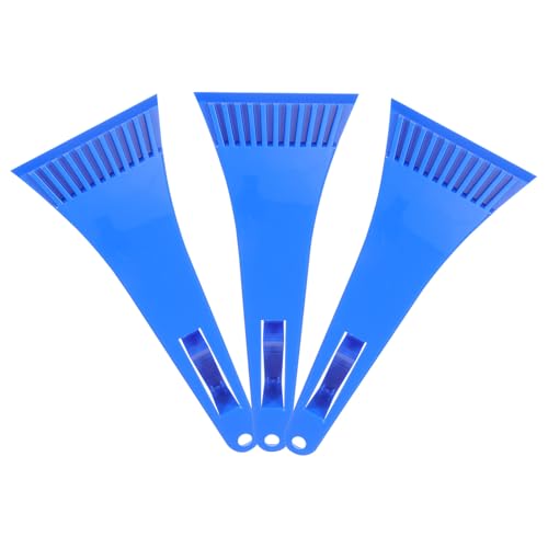 FOMIYES 3 Piezas Quitanieves Pala de Hielo para Refrigerador Material Abs Resistente, Raspador para Descongelar Congelador y Hogar, Pala Quitahielo Profundo Color Azul Oscuro