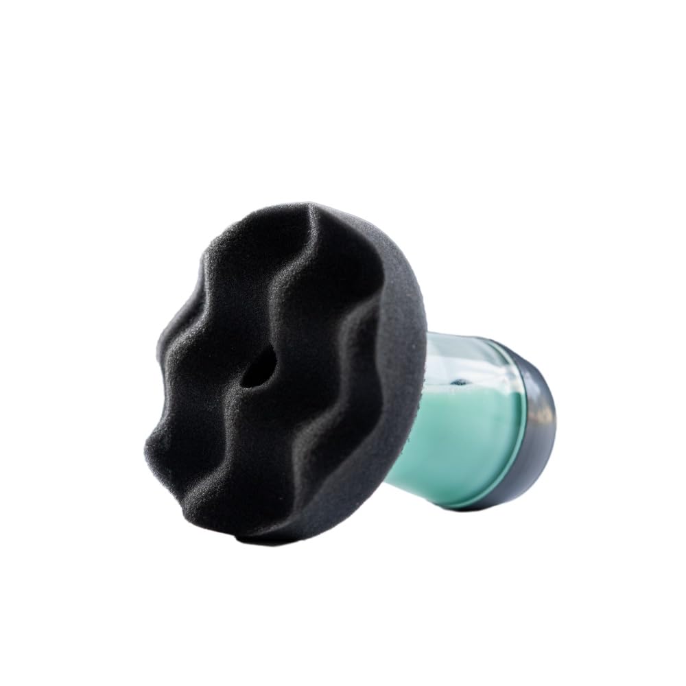 ExoForma Flow Tire Shine Applicator Reusable Car Truck Tire Dressing Applicator for No-Drip Streak-Free Shine Works with All