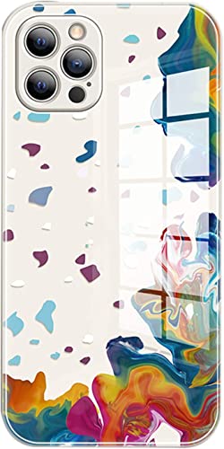 Coque en verre iPhone 12 Pro Max GUMMMY silicone TPU antichoc de 6,7 pouces couleur C