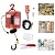 3 in 1 Electric Hoist Winch, 1500W 110V Portable Electric Winch 660lbs Overhead Crane w/Wire Remote Controller 38ft Lifting Height Electric Lift for Garage, Warehouses, Factories