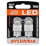 SYLVANIA - 7443 T20 ZEVO LED White Bulb - Bright LED Bulb, Ideal for Daytime Running Lights (DRL) and Back-Up/Reverse Lights (Contains 2 Bulbs)