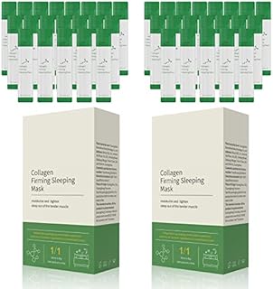 Sea-Maid Korean Collagen Firming Sleeping Mask(40 Pcs), Wash-Free Firming Anti Aging Moisturizing Face Mask for Women, Smooth & Tight Skin, Individual Packaging