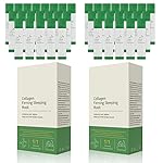 Korean Collagen Firming Sleeping Mask(40 Pcs), Wash-Free Firming Anti Aging Moisturizing Face Mask for Women, Smooth & Tight Skin, Individual Packaging