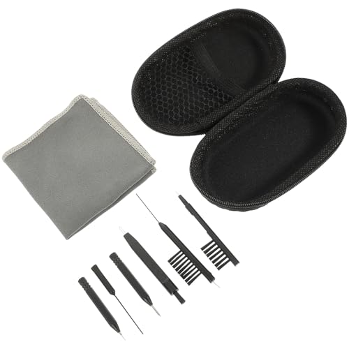 DECOMELODY Kit de Limpieza para 7 Piezas Cepillo Limpiador de Ventilación Destornillador y Paño Seco Accesorios Portátiles para Mantenimiento y Eliminación de Cerumen Color Aleatorio