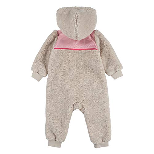 Nike Baby Girl Sherpa Fleece Hooded Coverall (Light Orewood(06H118-X27)/Pink, 3 Months)2
