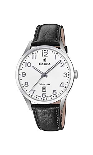 Preisvergleich Produktbild Festina Herren Analog Quarz Uhr mit Leder Armband F20467 / 1