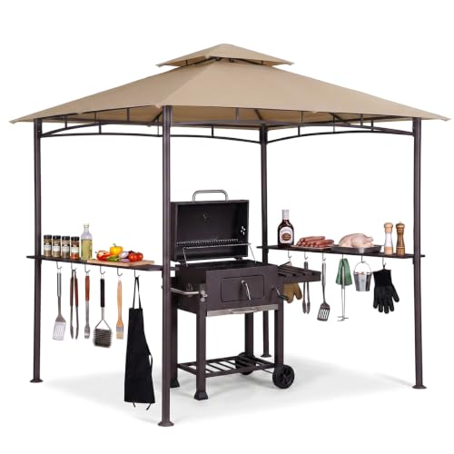Sekey grillpavillon Winterfest wetterfest mit Doppeldach...