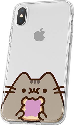 LA COQUERIE Coque Chat avec Tartine Wiko Darkmoon Silicone Transparent Originale à Motif. Etui de protéction pour téléphone