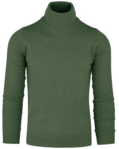Pull col roulé homme tricot chaud et doux contre le froid hivernal
