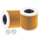 2x Patronenfilter Patronen Nass-/Trockensauger für Kärcher® WD2 WD3 WD3.200 WD3300 A 2204 2254 2101 2201 Staubsauger Waschbare Filter Premium Ersetzt