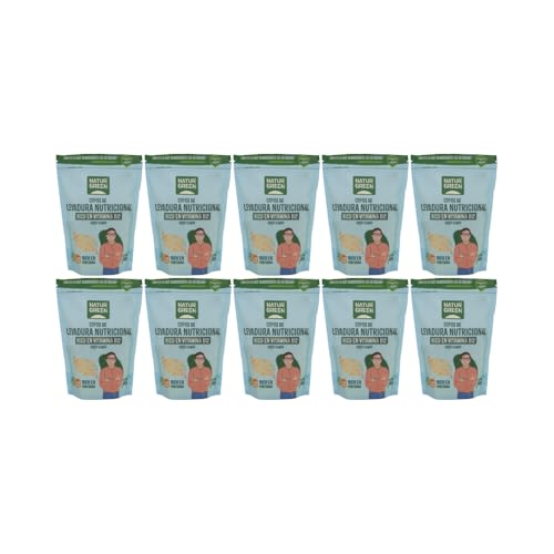 NaturGreen - Levadura Nutricional Convencional, Pack 10 x 150 g, Copos de Levadura Inactiva Ricos en Vitamina B12 y Proteína Vegetal, Sin Gluten, Vegana, Natural para Pasta, Sopas, Ensaladas y Salsas